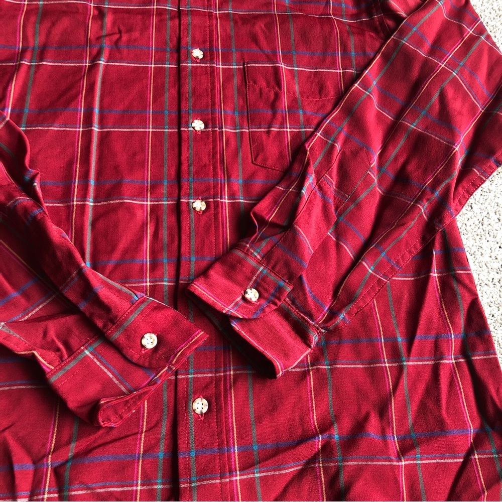 Pendleton Virgin Wool Button Down Shirt Red Size … - image 5